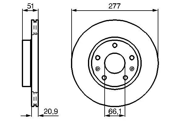 Handler.Part Brake disc Bosch 0986478992 5