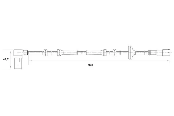 Handler.Part Sensor, wheel speed Bosch 0265006259 5