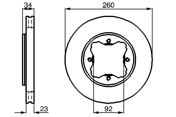 Handler.Part Brake disc Bosch 0986478568 1