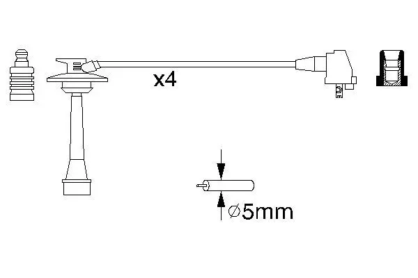 Handler.Part Ignition cable kit Bosch 0986356933 5