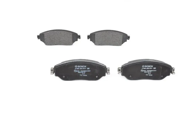 Handler.Part Brake pad set, disc brake Bosch 0986494817 3