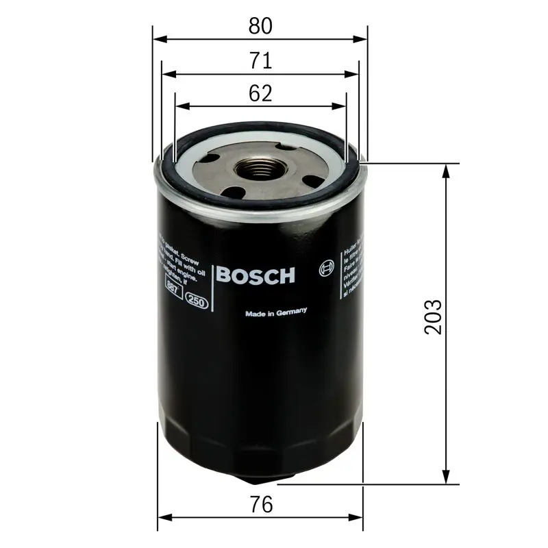 Handler.Part Oil filter Bosch 0451103338 1