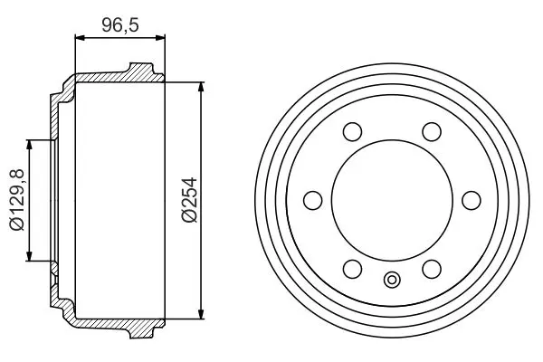 Handler.Part Brake drum Bosch 0986477218 1