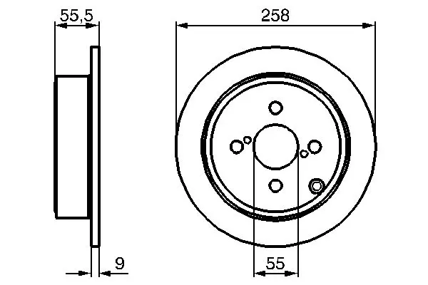 Handler.Part Brake disc Bosch 0986479086 5