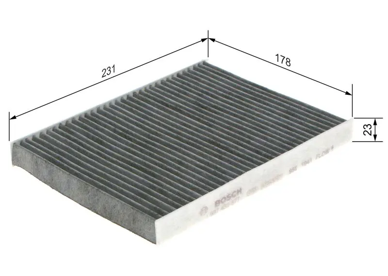 Handler.Part Filter, interior air Bosch 1987432377 5