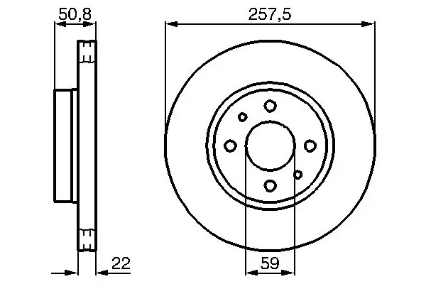 Handler.Part Brake disc Bosch 0986478512 1