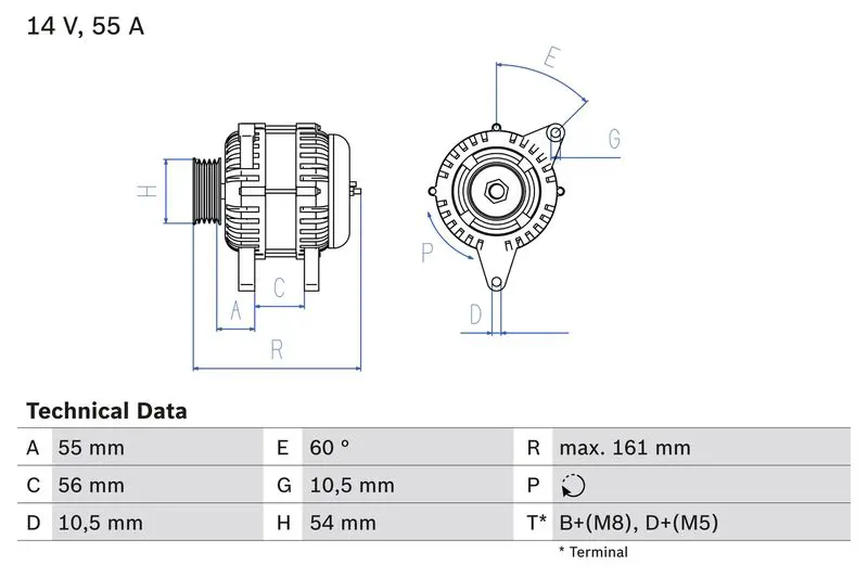 Handler.Part Alternator Bosch 0986041820 1