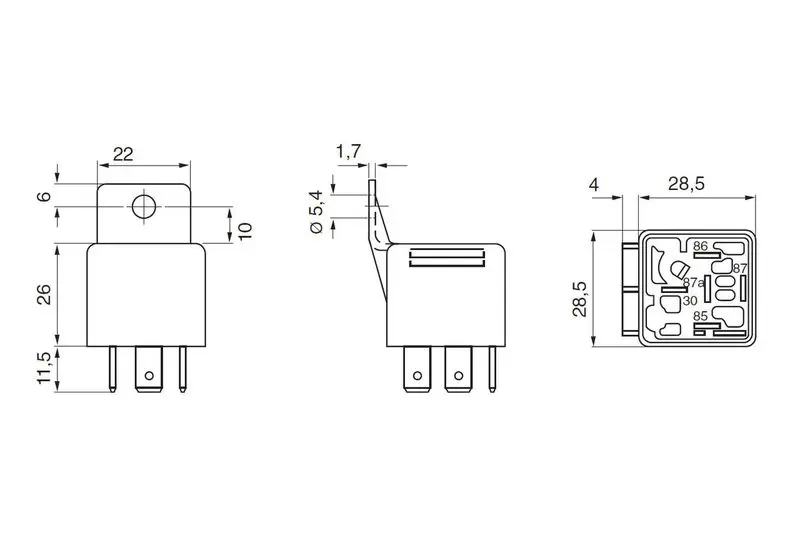 Handler.Part Relay, main current Bosch 0332019453 6