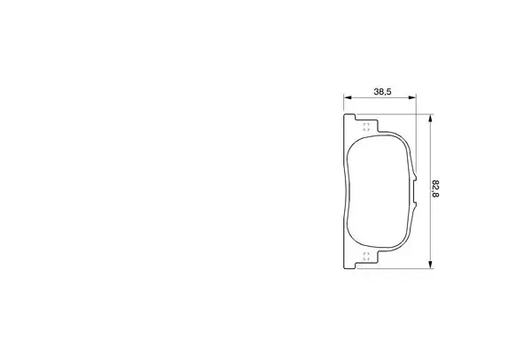 Handler.Part Brake pad set, disc brake Bosch 0986424730 7