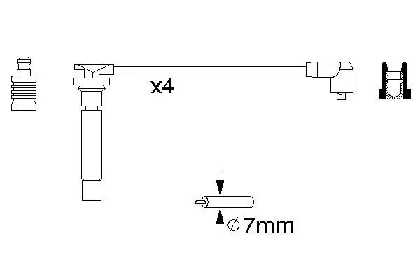 Handler.Part Ignition cable kit Bosch 0986356705 1