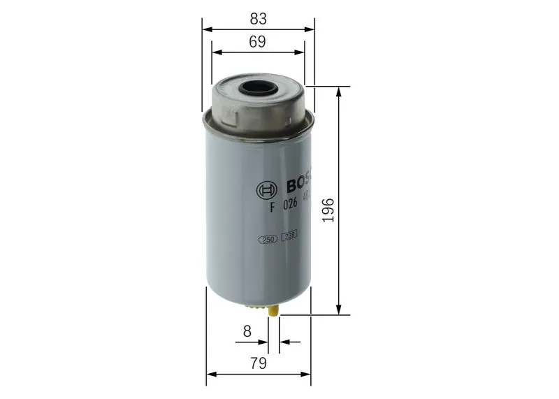 Handler.Part Fuel filter Bosch F026402121 5