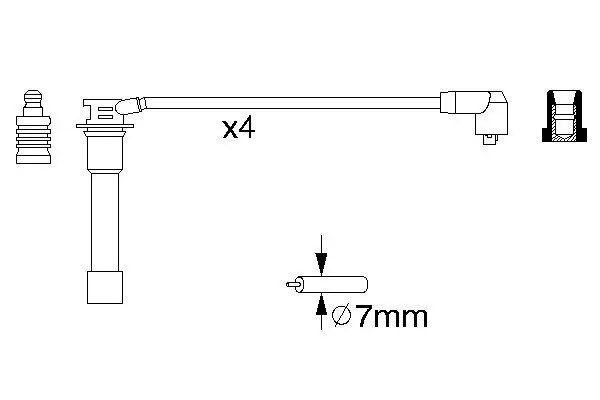 Handler.Part Ignition cable kit Bosch 0986356742 5