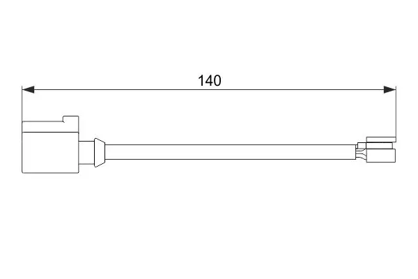 Handler.Part Warning contact, brake pad wear Bosch 1987474566 1