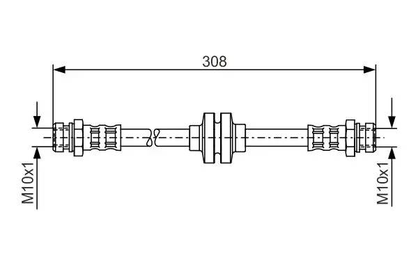 Handler.Part Brake hose Bosch 1987481185 1