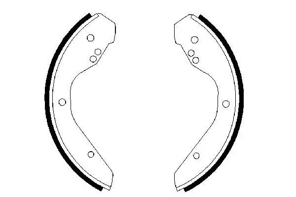 Handler.Part Brake shoe set Bosch 0986487386 5