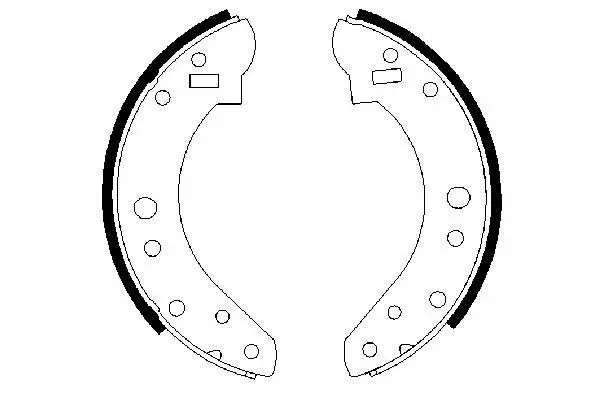 Handler.Part Brake shoe set Bosch 0986487466 1