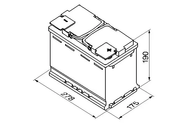 Handler.Part Starter battery Bosch 0092S60010 2