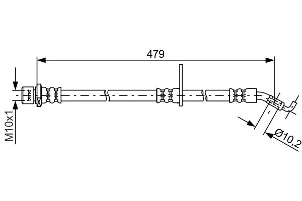 Handler.Part Brake hose Bosch 1987481810 5