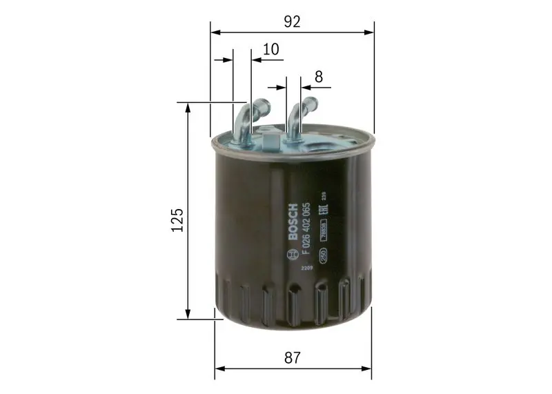 Handler.Part Fuel filter Bosch F026402065 5