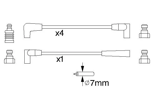 Handler.Part Ignition cable kit Bosch 0986356822 5