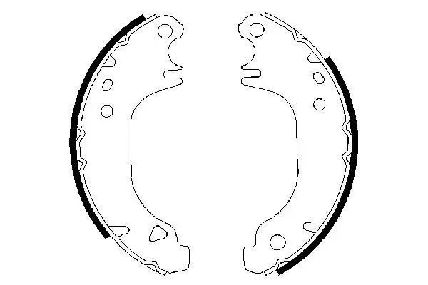 Handler.Part Brake shoe set Bosch 0986487274 3