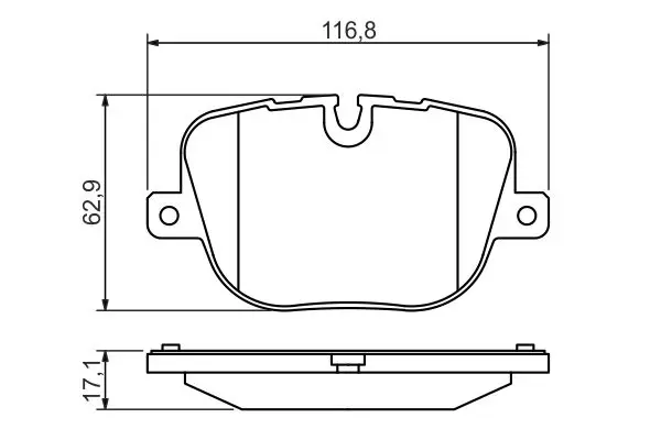 Handler.Part Brake pad set, disc brake Bosch 0986494409 7