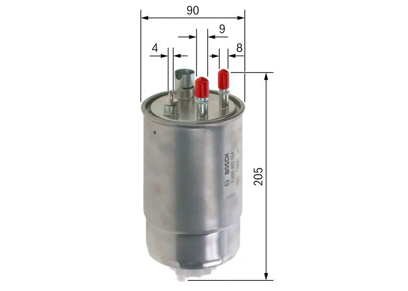 Handler.Part Fuel filter Bosch F026402054 5