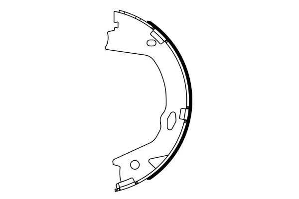 Handler.Part Brake shoe set, parking brake Bosch 0986487948 5