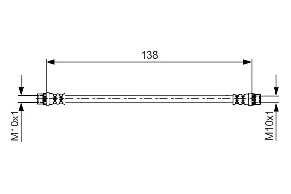 Handler.Part Brake hose Bosch 1987481625 1