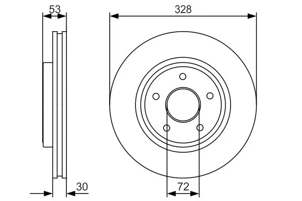 Handler.Part Brake disc Bosch 0986479R48 5