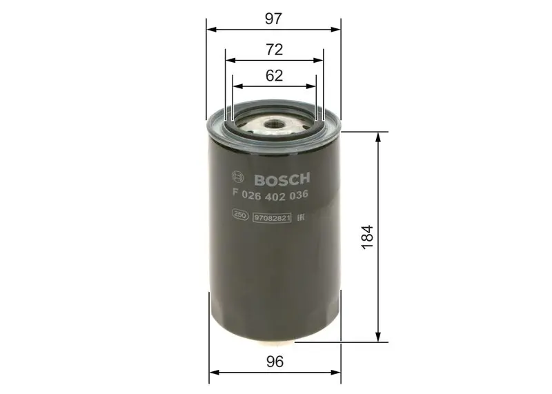 Handler.Part Fuel filter Bosch F026402036 7