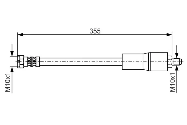 Handler.Part Brake hose Bosch 1987476751 1