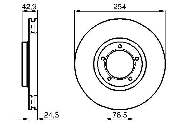 Handler.Part Brake disc Bosch 0986478160 5