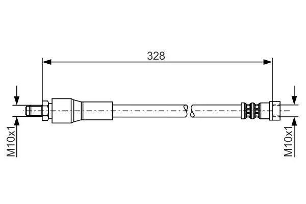 Handler.Part Brake hose Bosch 1987481001 1