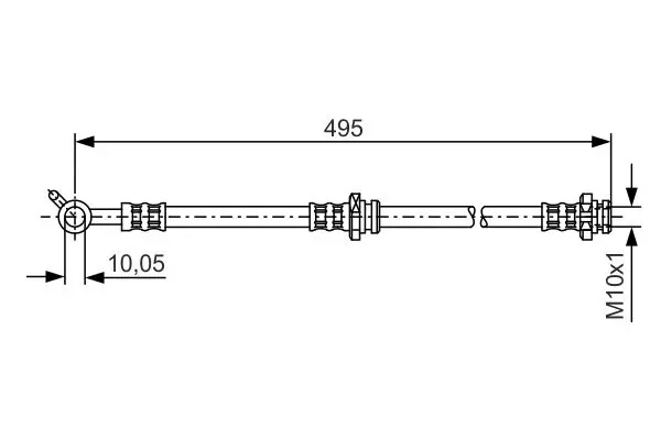 Handler.Part Brake hose Bosch 1987476399 1