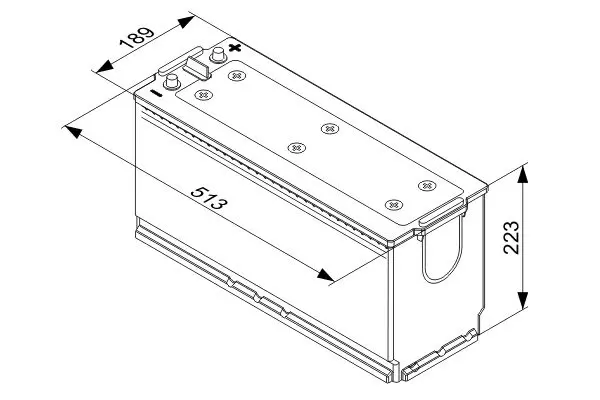 Handler.Part Starter battery Bosch 0092T40760 5