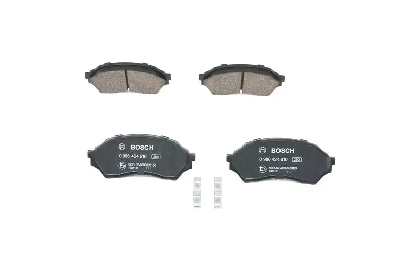 Handler.Part Brake pad set, disc brake Bosch 0986424610 1