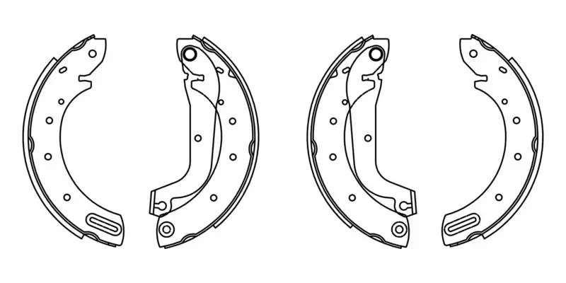 Handler.Part Brake shoe set Bosch 0986487566 1