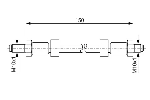 Handler.Part Brake hose Bosch 1987476141 1