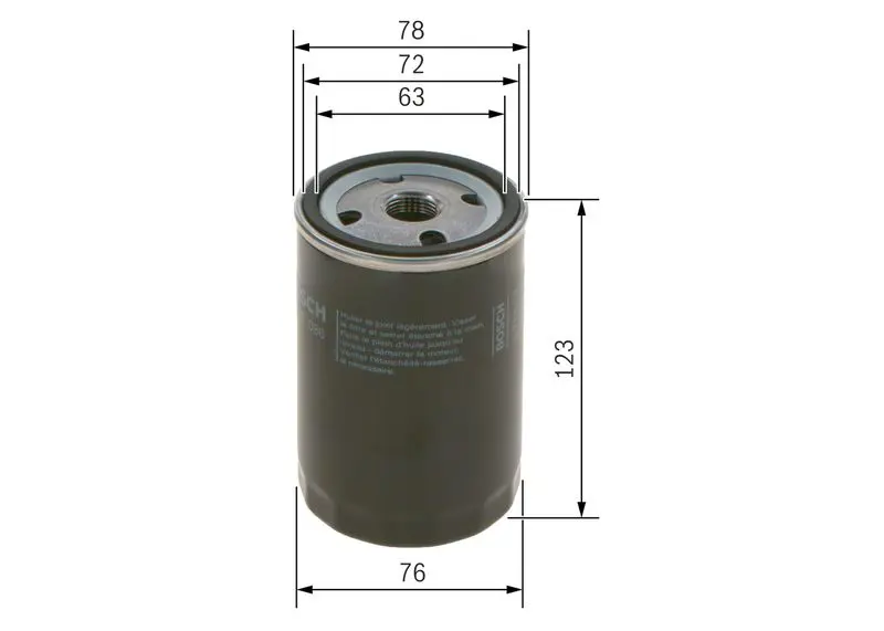 Handler.Part Oil filter Bosch 0451103086 5