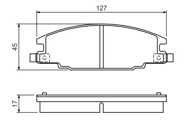 Handler.Part Brake pad set, disc brake Bosch 0986460960 5