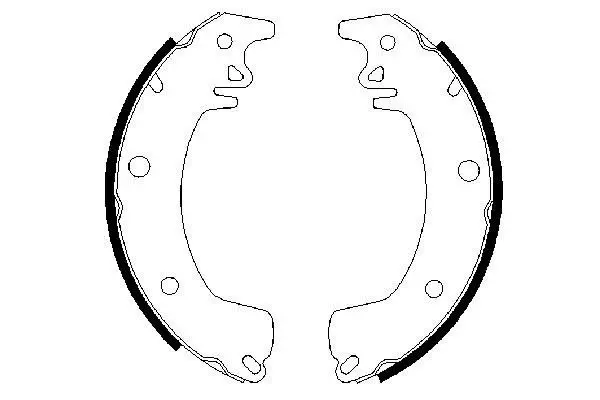 Handler.Part Brake shoe set Bosch 0986487378 1