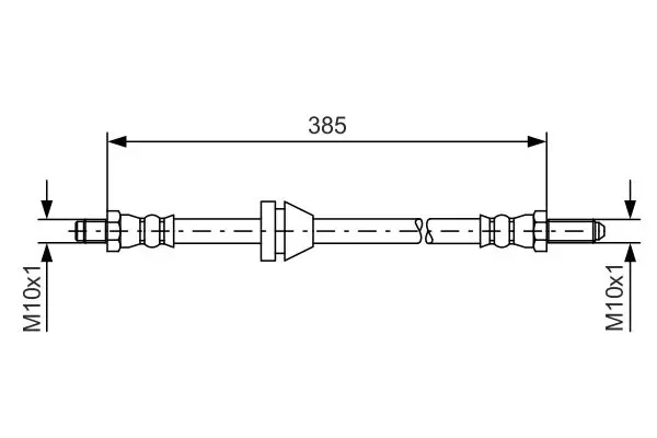 Handler.Part Brake hose Bosch 1987476021 1