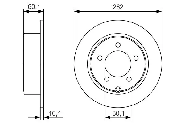 Handler.Part Brake disc Bosch 0986479R05 5