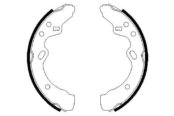 Handler.Part Brake shoe set Bosch 0986487366 1