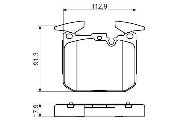 Handler.Part Brake pad set, disc brake Bosch 0986494701 7