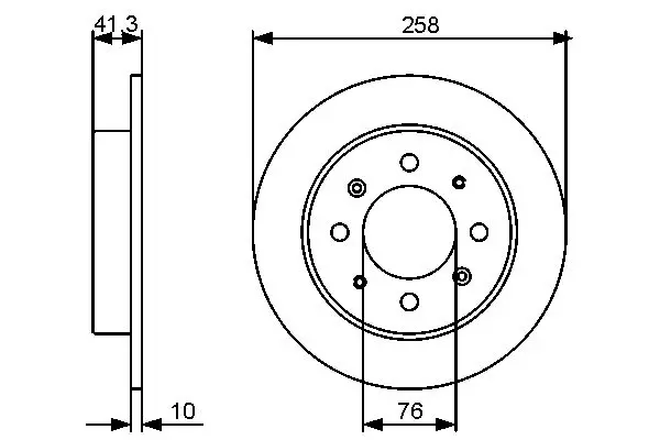 Handler.Part Brake disc Bosch 0986479462 5