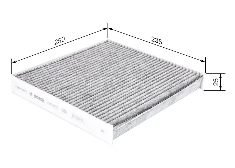 Handler.Part Filter, interior air Bosch 1987435551 5