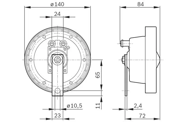 Handler.Part Air horn Bosch 0320226003 6