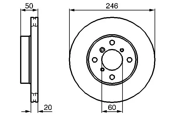 Handler.Part Brake disc Bosch 0986478841 5